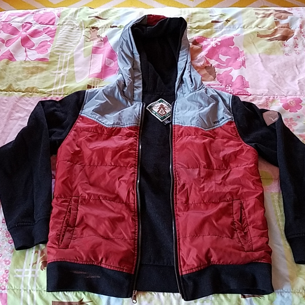 Volcom light winter jacket Jrs Girl or Boy Medium